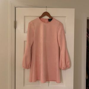 Pink bubble sleeve Anthropologie dress